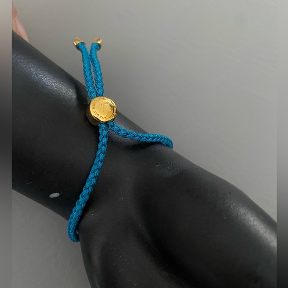 Monica Vinader Nura Friendship bracelet mallard blue - Picture 6 of 9